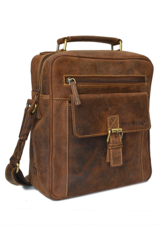 Vintage-Leder Umhängetasche braun